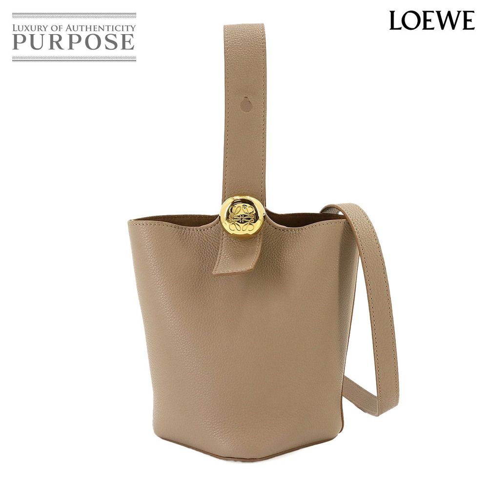 Loewe Pebble Bucket Bag Hand Leather Shoulder Bag Tan